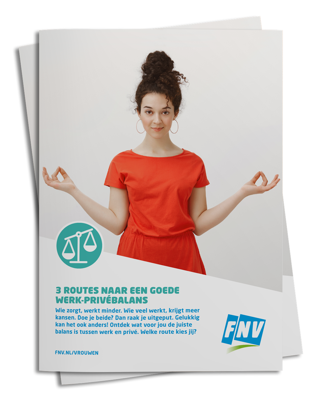 Voorblad van de brochure 3 routes naar een goede werk-privébalans